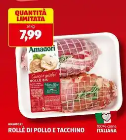 ALDI AMADORI ROLLÈ DI POLLO E TACCHINO offerta