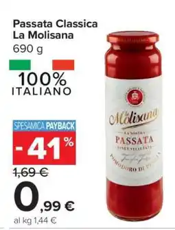 Carrefour Passata Classica La Molisana offerta