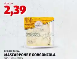 ALDI REGIONE CHE VAI MASCARPONE E GORGONZOLA offerta
