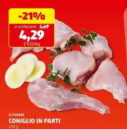 ALDI IL PODERE CONIGLIO IN PARTI offerta