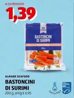 ALDI ALMARE SEAFOOD BASTONCINI DI SURIMI offerta