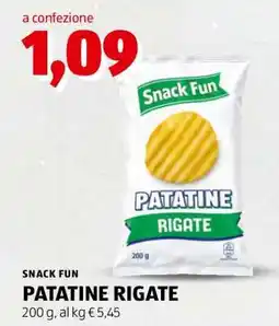 ALDI SNACK FUN PATATINE RIGATE offerta