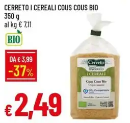 IperFamila Cereto i cereali cous cous bio offerta
