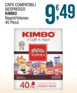 Sidis Caps compatibili Nespresso Kimbo Napoli/Intenso offerta
