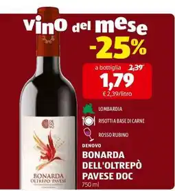 ALDI BONARDA DELL’OLTREPÒ PAVESE DOC offerta