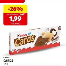 ALDI Kinder Cards offerta