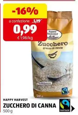 ALDI HAPPY HARVEST ZUCCHERO DI CANNA offerta