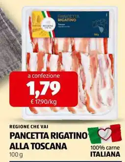 ALDI PANCETTA RIGATINO ALLA TOSCANA offerta