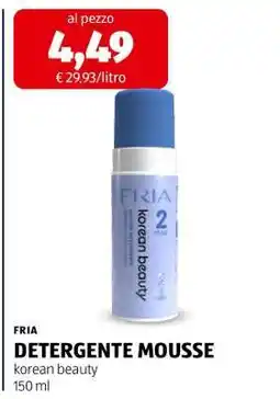 ALDI FRIA DETERGENTE MOUSSE offerta