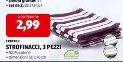 ALDI CROFTON STROFINACCI, 3 PEZZI offerta