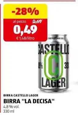 ALDI BIRRA LA DECISA offerta