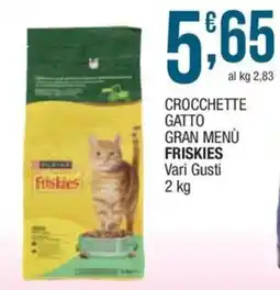 Sidis Crocchette gatto gran menù Friskies vari gusti offerta