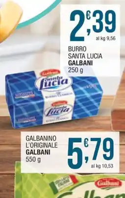 Sidis Burro Santa Lucia Galbani offerta