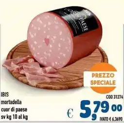 Del Prete Distribuzioni IBIS mortadella cuor di paese offerta
