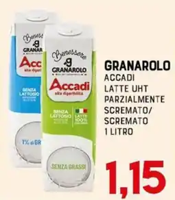 Gran Risparmio Accadi latte UHT parzialmente scremato offerta