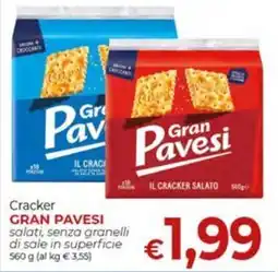 Supermercati Nonna Isa Cracker Gran Pavesi salati offerta