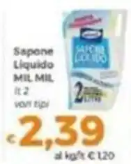 Tocal Sapone Liquido MIL MIL offerta