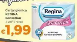 Tocal Carta Igienica Regina Sensation offerta