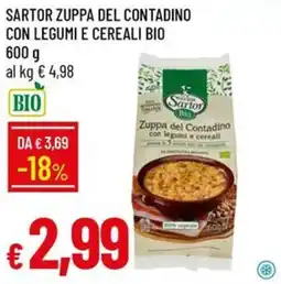 Galassia Zuppa del Contadino con legumi e cereali Bio Sartor offerta