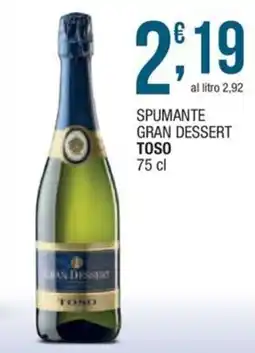 Sidis Spumante Gran Dessert Toso offerta