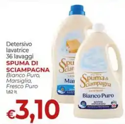 Supermercati Nonna Isa Spuma di Sciampagna lavatrice Bianco Puro offerta