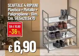 Galassia Scaffale 4 ripiani offerta