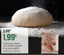 Banco Fresco Pasta per pizza con lievito madre Piccinini offerta