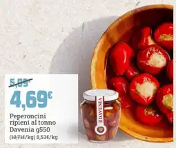 Banco Fresco Peperoncini ripieni al tonno Davenia offerta