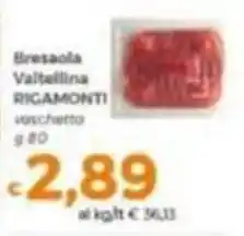 Tocal Bresaola Valtellina Ricamonti offerta