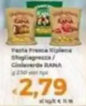 Tocal Pasta Fresca Rigatona Spaghetti / Ciolive verde RANA offerta