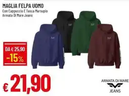 Galassia Maglia felpa uomo Armata di mare jeans offerta