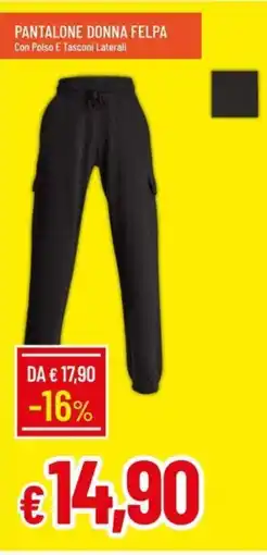 Galassia Pantalone donna felpa offerta