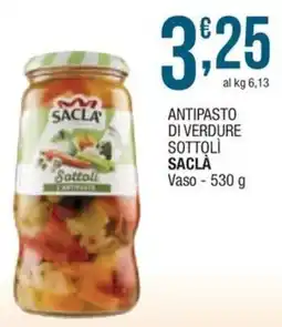 Sidis Antipasto di verdure Sottoli Saclà offerta