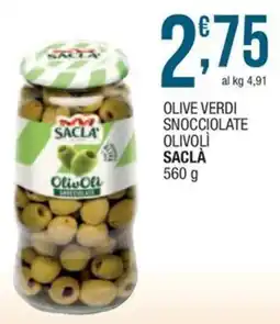 Sidis Olive verdi snocciolate Saclà offerta