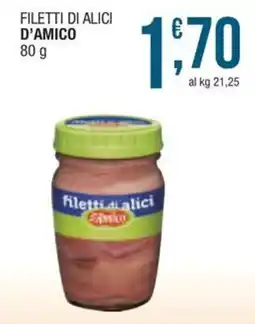 Sidis Filetti di alici D'Amico offerta