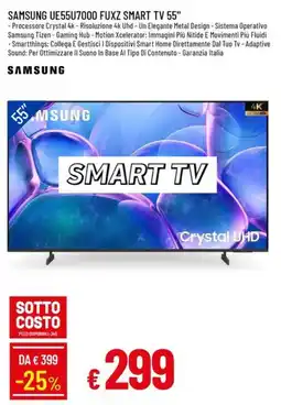 Galassia Samsung UE55U7000 FUXZ Smart TV 55" offerta
