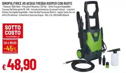 Galassia Idropulitrice ad acqua fredda Kooper con ruote offerta