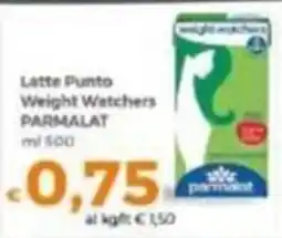 Tocal Latte Punto Weight Watchers Parmalat offerta