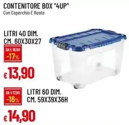Galassia Contenitore box 4up offerta
