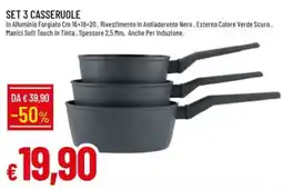 Galassia Set 3 casseruole offerta