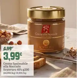 Banco Fresco Crema Spalmabile alla Nocciola Scyavuru 45% offerta