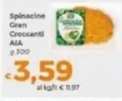 Tocal Spinacine Gran Croccanti AIA offerta