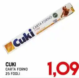 Gran Risparmio Cuki carta forno offerta
