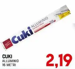 Gran Risparmio Cuki alluminio offerta
