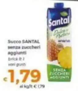 Tocal Succo SANTAL senza zuccheri aggiunti offerta
