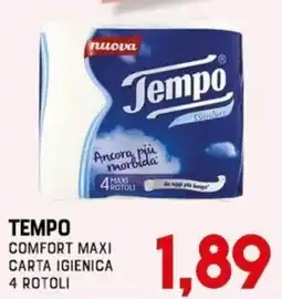Gran Risparmio Tempo comfort maxi carta igienica offerta