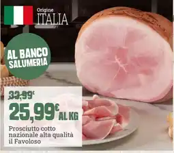 Banco Fresco Prosciutto cotto nazionale alta qualità il Favoloso offerta