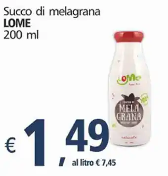 Succo Di Melagrana Lome 200 ml