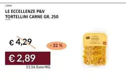 Prezzemolo e Vitale Le eccellenze P&V tortellini carne offerta