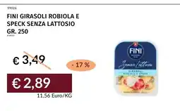 Prezzemolo e Vitale Fini girasoli robiola e speck senza lattosio offerta